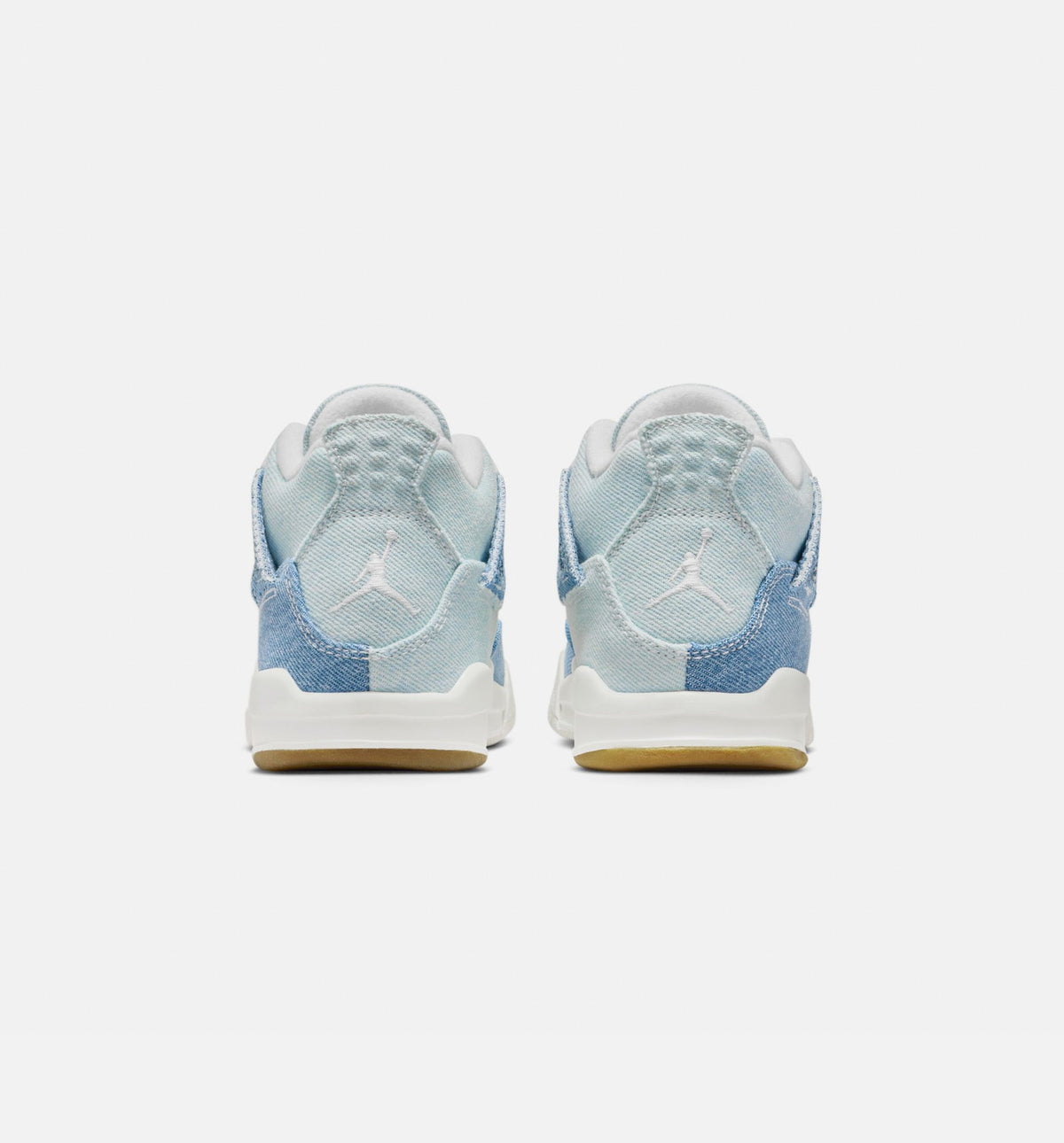 Air Jordan 4 Retro Worn Blue 小童运动鞋 - 帆白/做旧蓝/金属金