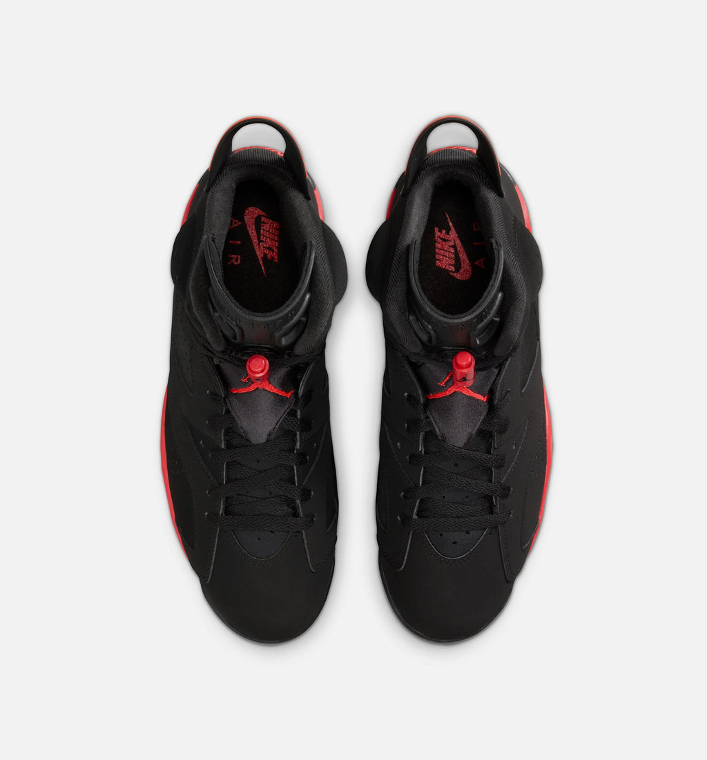 Air Jordan 6 Retro Infrared 男子运动鞋 - 黑/淡绯红