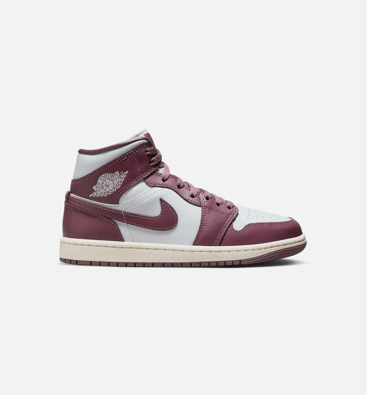 Air Jordan 1 Mid Sky J Mauve 女子运动鞋 - 纯铂白/香茜紫/帆白