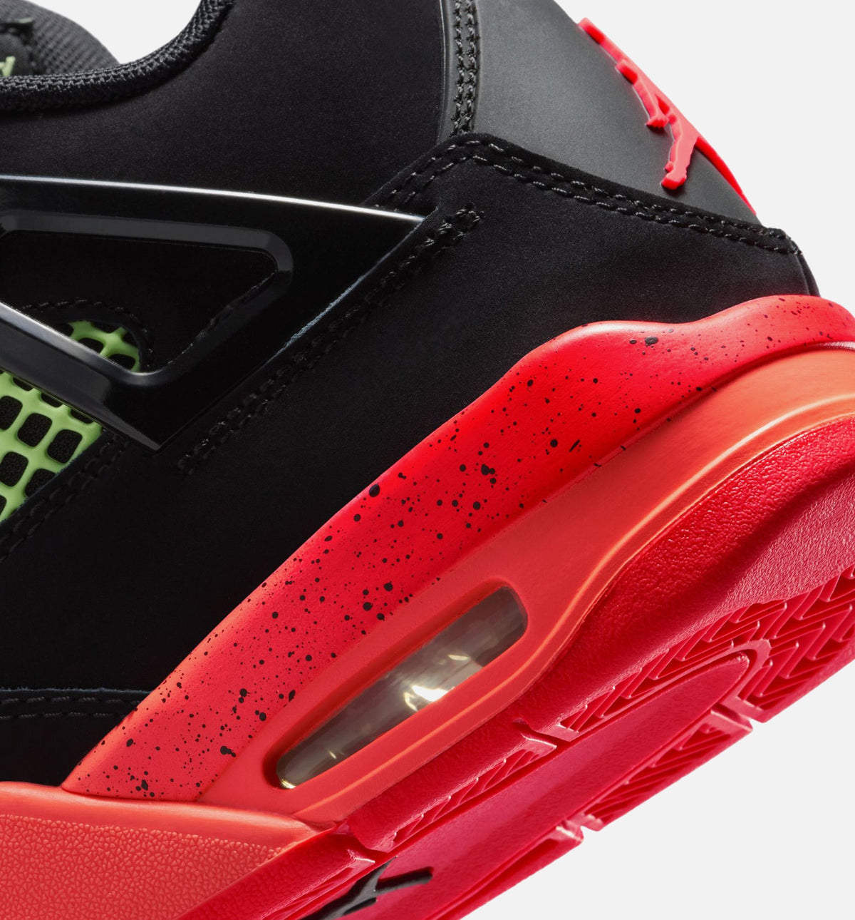 Air Jordan 4 Retro 大童生活方式运动鞋 - 黑色/红外线23/亮芒果橙（Black Infrared 23）