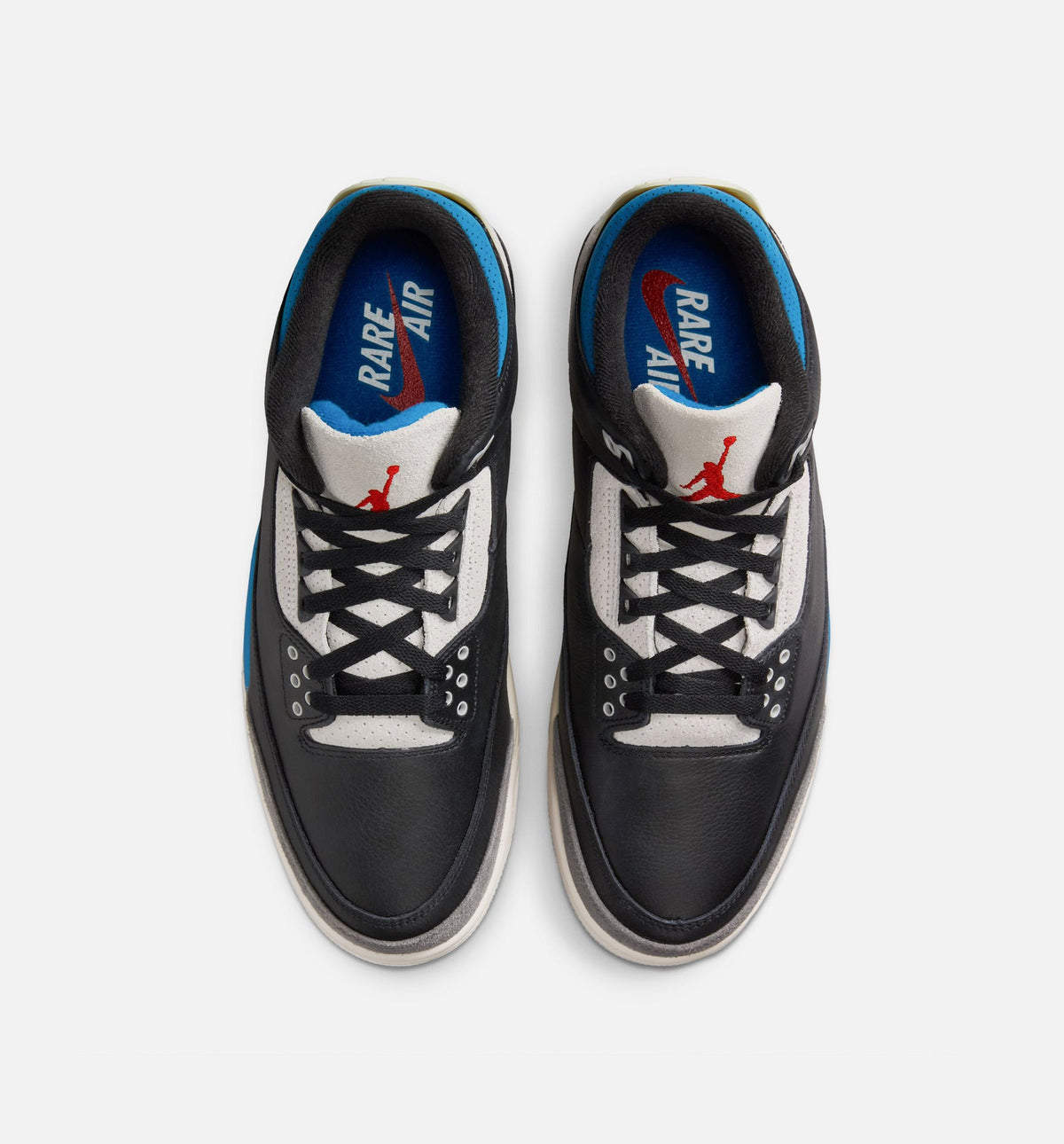 Air Jordan 3 Retro OG 男款生活方式运动鞋 - 黑色/智利红/中性灰（Rare Air）