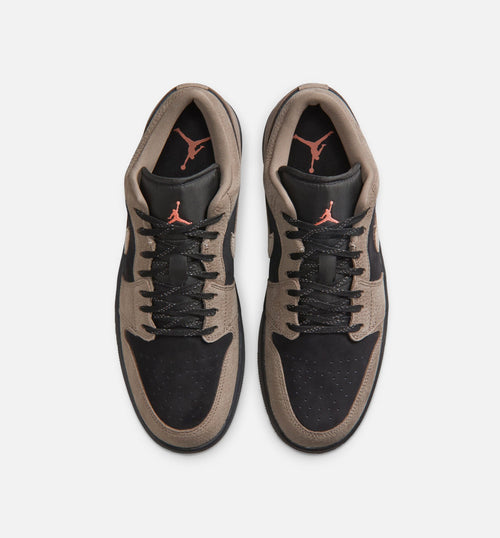 Air Jordan 1 Low SE 男款生活方式运动鞋 - 黑/橄榄灰/浅野芦橙
