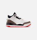 Air Jordan 3 Retro Sail and University Red 小童运动鞋 - 帆白/黑/大学红