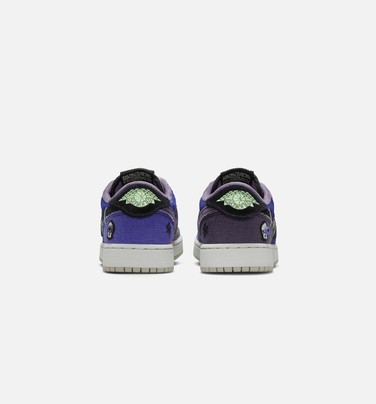Air Jordan 1 Low OG 青少年生活方式运动鞋 - 皇室紫/蒸汽綦/黑/深葡萄色/曙光/浅銀