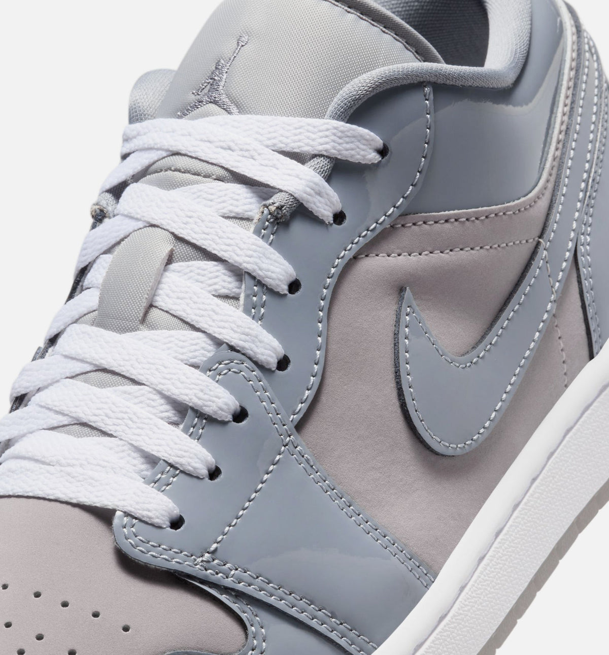 Air Jordan 1 Low Cool Grey 男款生活方式运动鞋 - 中灰/白/冷灰