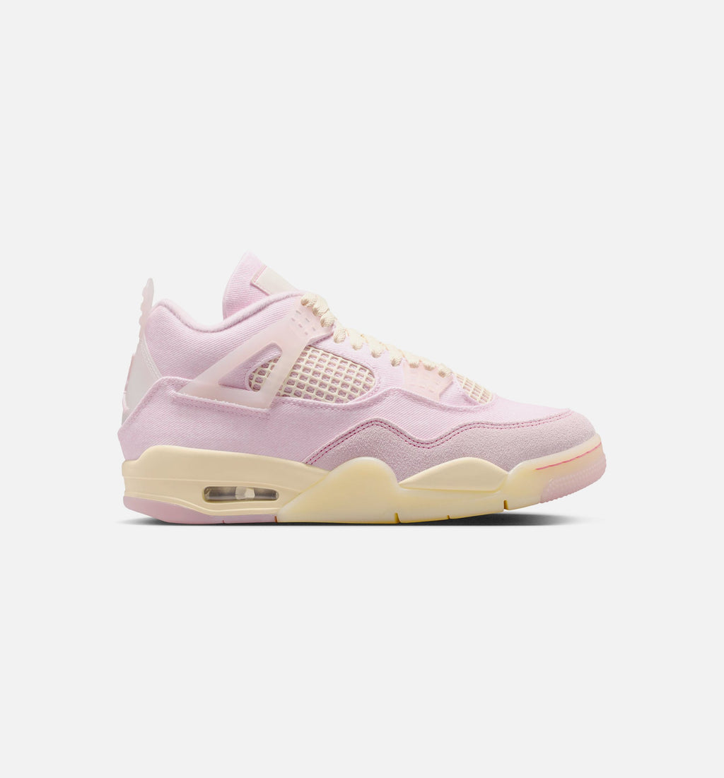Air Jordan 4 Retro Pink Pearl 女款生活方式运动鞋 - 珍珠粉/冰红/椒子奶白