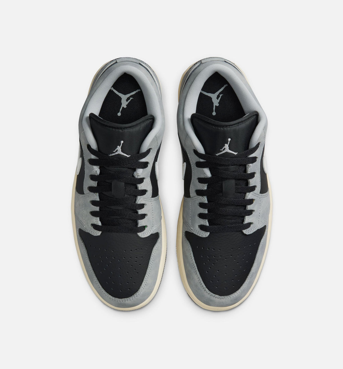 Air Jordan 1 Low SE 男款生活方式运动鞋 - 浅烟灰/白/深色黑