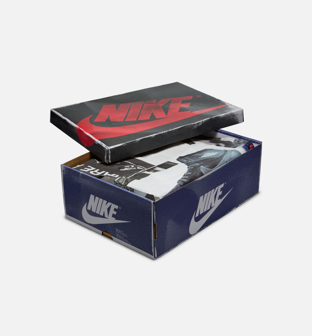 Air Jordan 1 Retro High OG 男款复古高帮运动鞋 - 白色/黑色/中性灰/深皇家蓝（Rare Air）