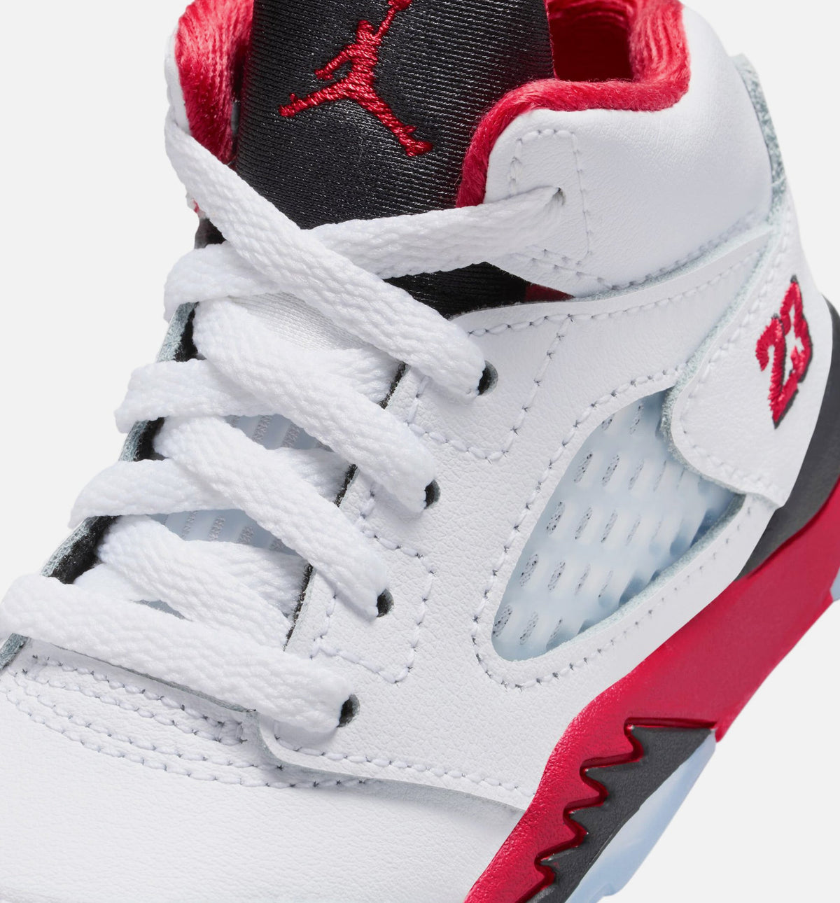 Air Jordan 5 Retro Fire Red 婴幼童运动鞋 - 火焰红/白