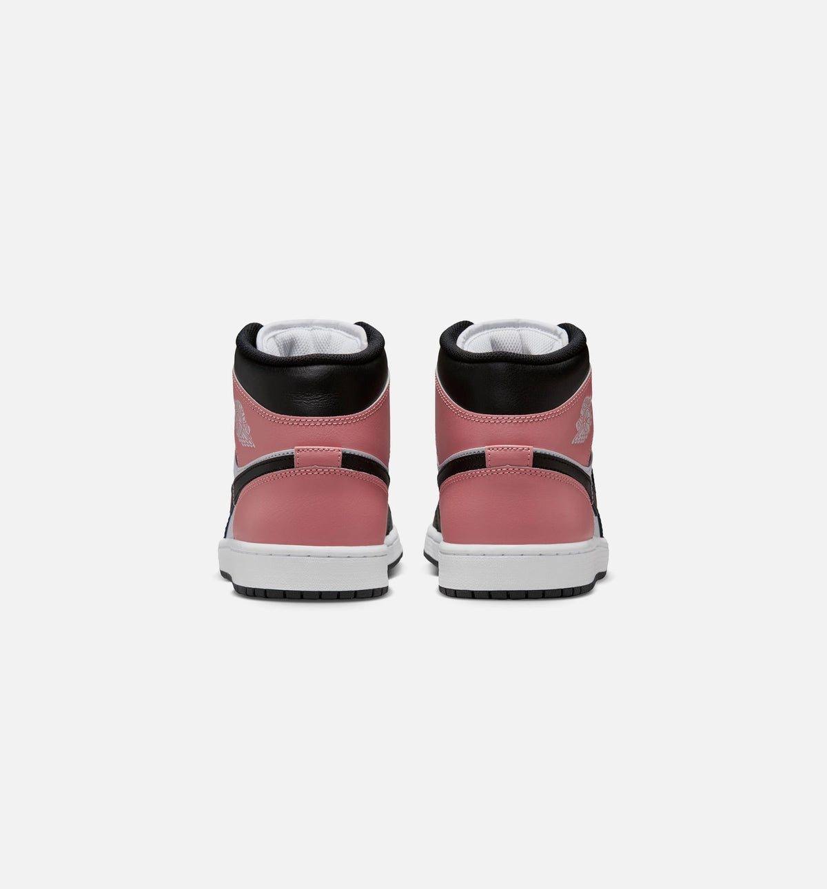 Air Jordan 1 Mid 男款生活方式运动鞋 - 白/锈色粉/黑