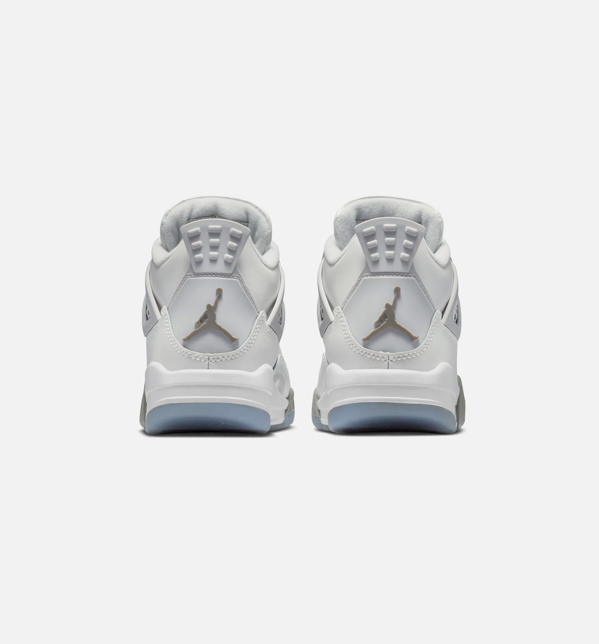 Air Jordan 4 Retro 大童生活方式运动鞋 - 光子尘/蓝霖/平展钓/白色/蓝色微小（Blue Chill）