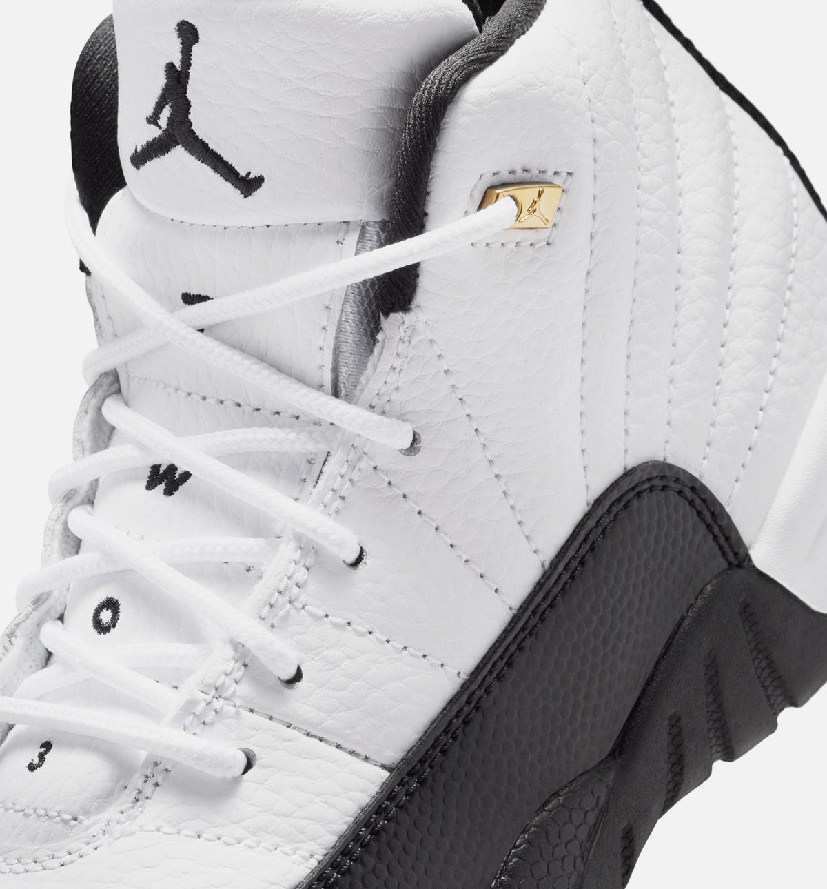 Air Jordan 12 Retro Taxi 小童运动鞋 - 白/黑/出租车黄