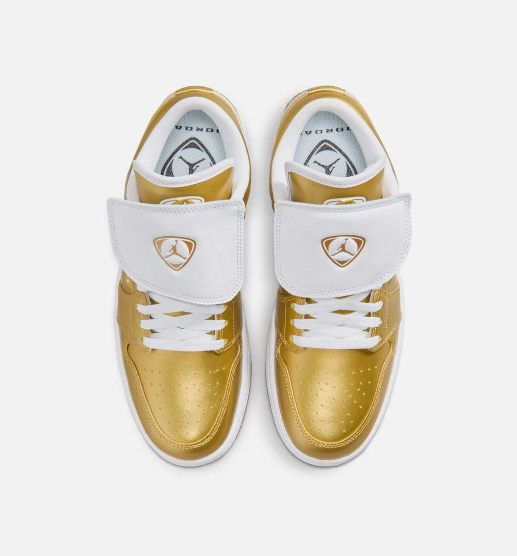 Air Jordan 1 Low 女子休闲鞋 / Gold / White / Gum Yellow