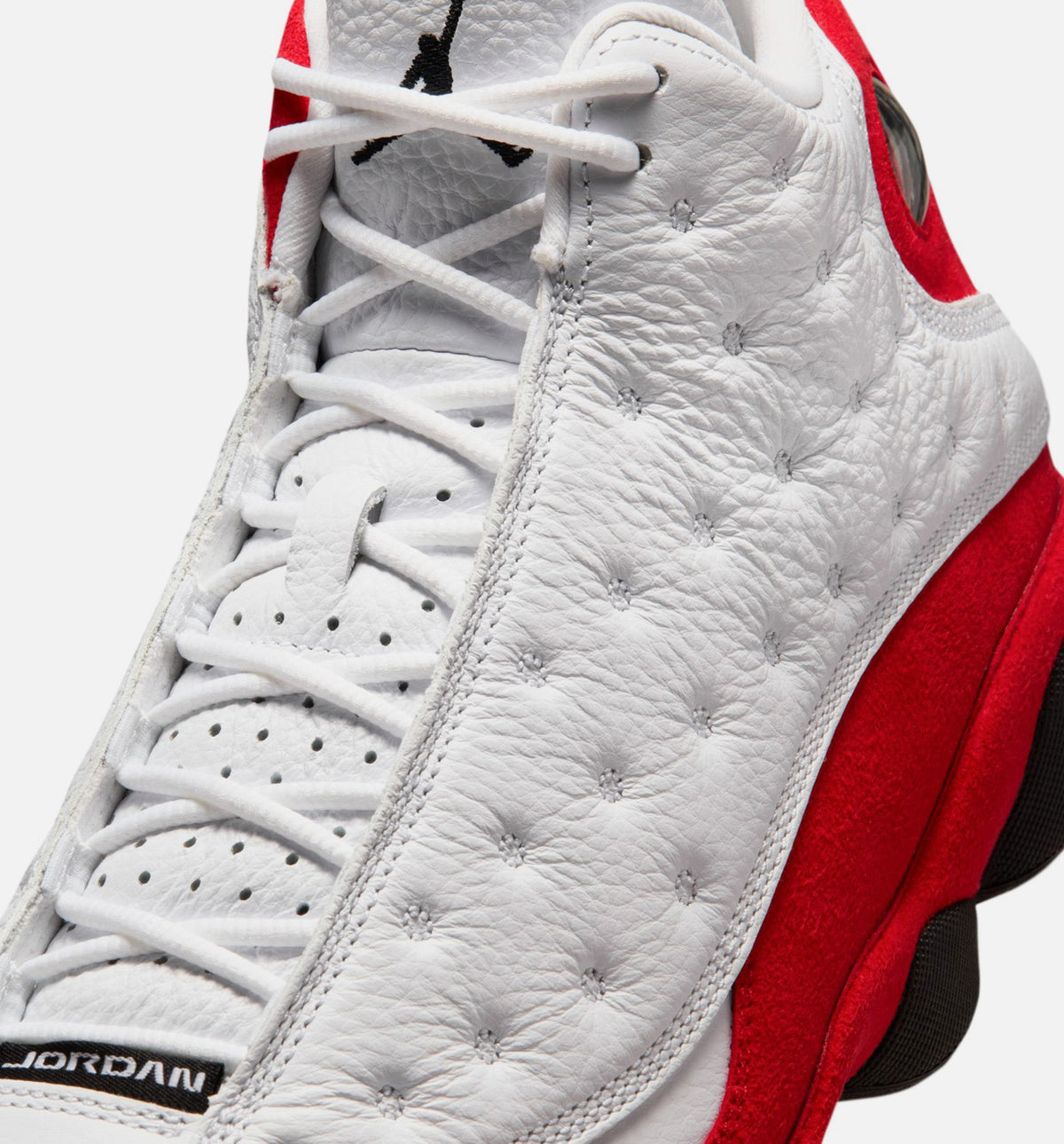 Air Jordan 13 Retro White and University Red 男子运动鞋 - 白/黑/真红